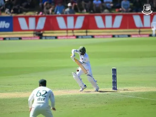 Live Cricket Match Batting Action in Bangladesh